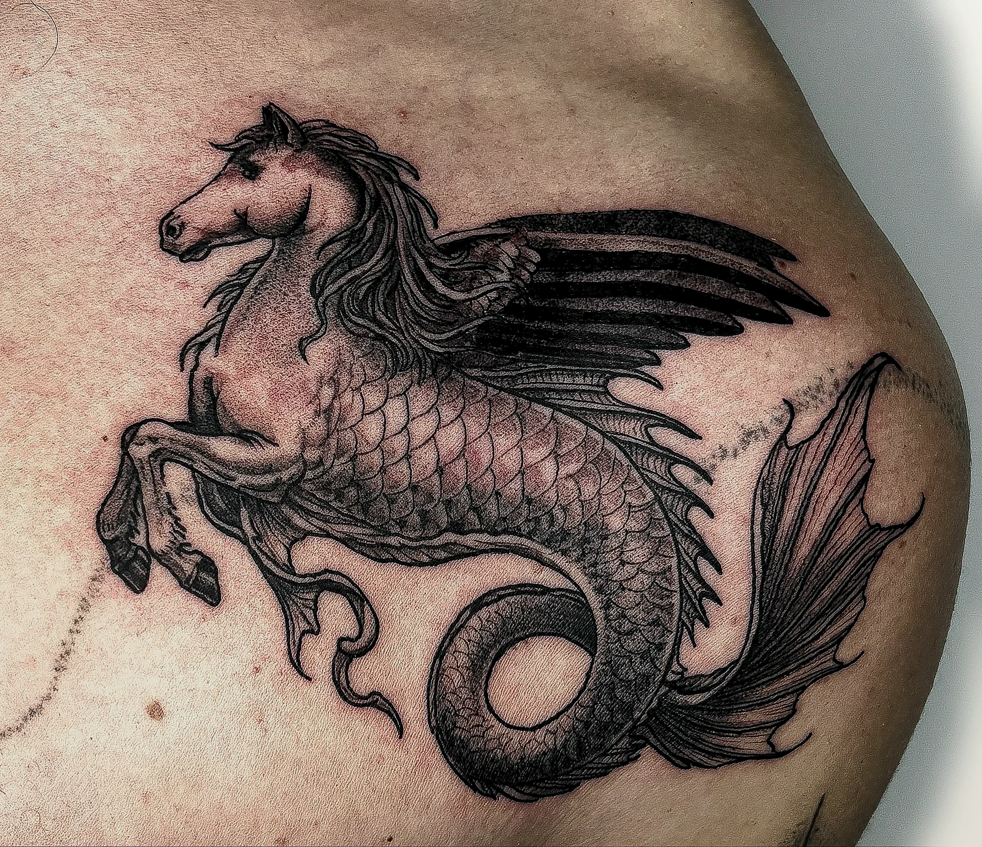 Blackwork Tattoo von Lloyd Salomon in Bremen – Motiv 006
