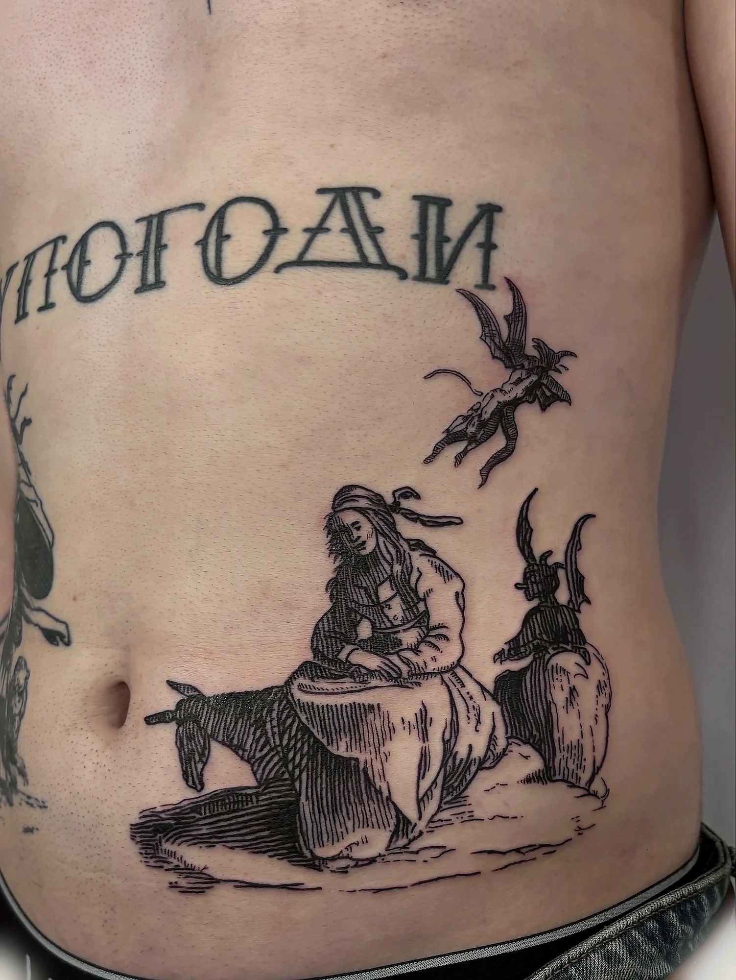 Blackwork Tattoo von Lloyd Salomon in Bremen – Motiv 008